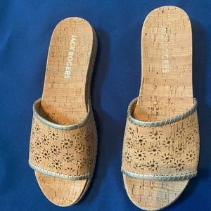 Jack Rogers cork slides size 10